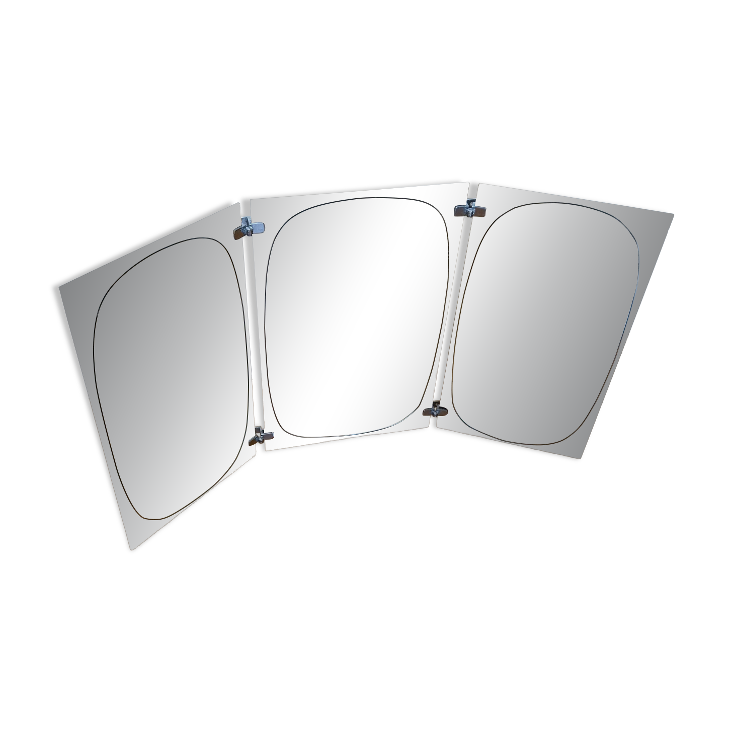 Vintage Fontana Arte triptych mirror