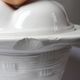 Vintage trompe-l’œil terrine with eggs in white earthenware, 1960s-1980s