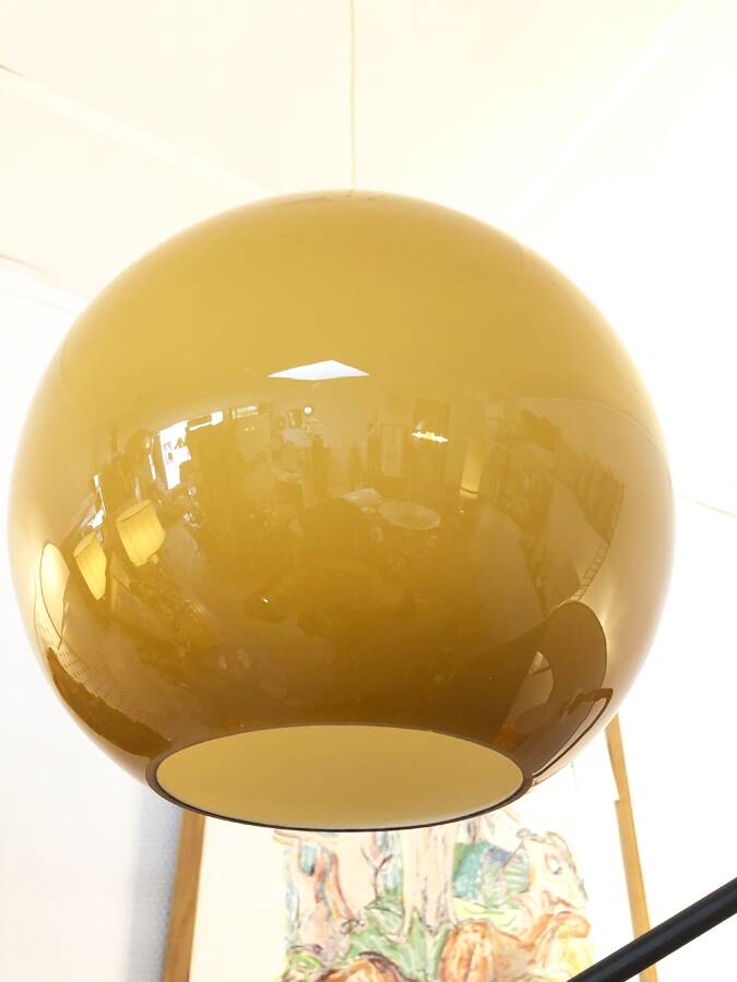 Space age orange pendant light, 1970