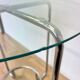Table Bauhaus en chrome et verre - années 1930