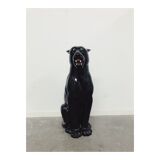 Black panther statue ceramic
