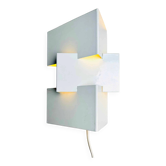 Triangular Geometric Wall Lamp By J.J.M. Hoogervorst For Anvia Nederland, The Netherlands 1960S