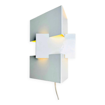 Triangular Geometric Wall Lamp By J.J.M. Hoogervorst For Anvia Nederland, The Netherlands 1960S