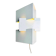 Triangular Geometric Wall Lamp By J.J.M. Hoogervorst For Anvia Nederland, The Netherlands 1960S