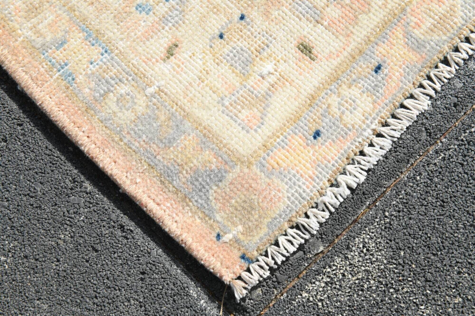Shades Of Pink Large Vintage Persian Carpet, Hand Knotted Rug, 282x426 Cm