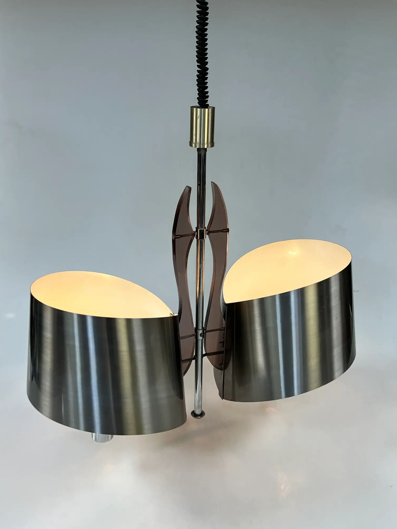 Vintage Maison Charles Pendant Lamp, France 60's