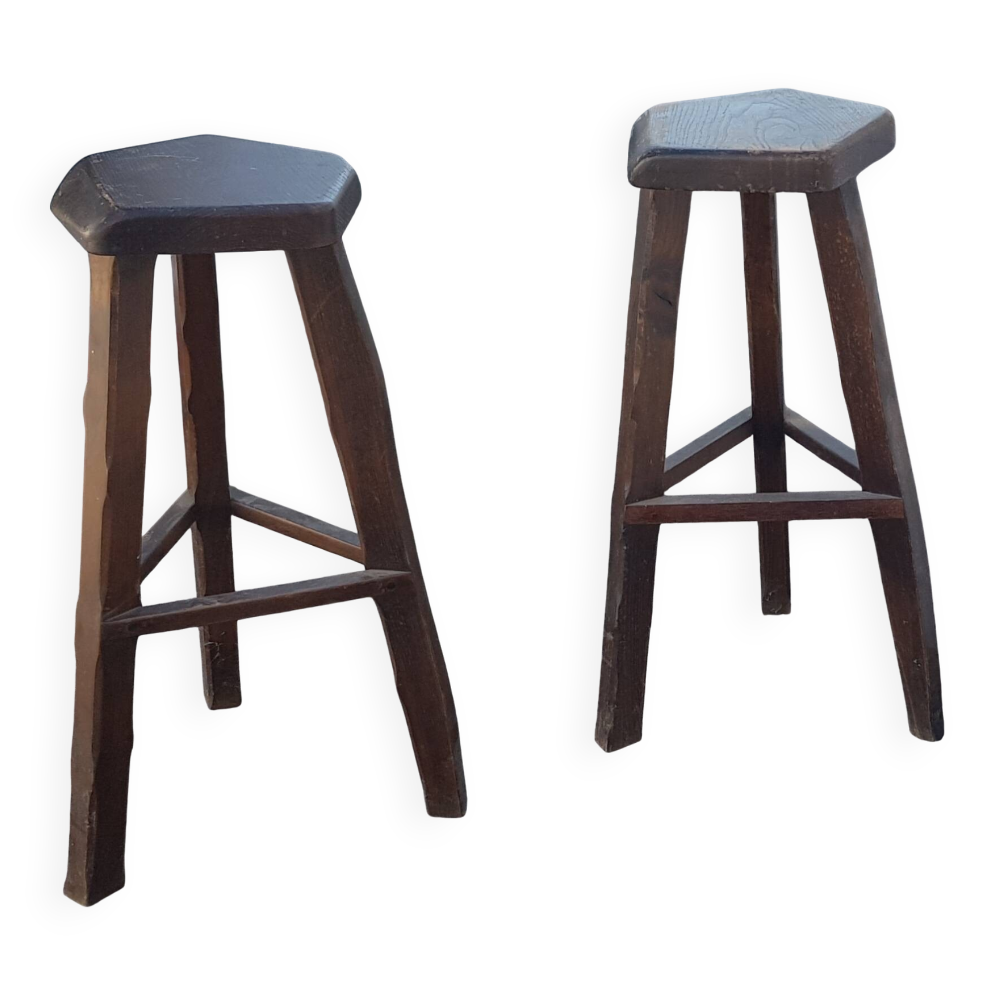 paire de tabourets hauts de bar aranjou