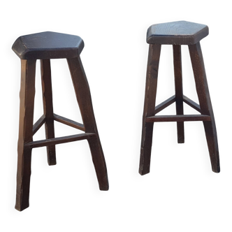 paire de tabourets hauts de bar aranjou
