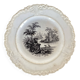 Antique pipe plate david johnston bordeaux 19th century