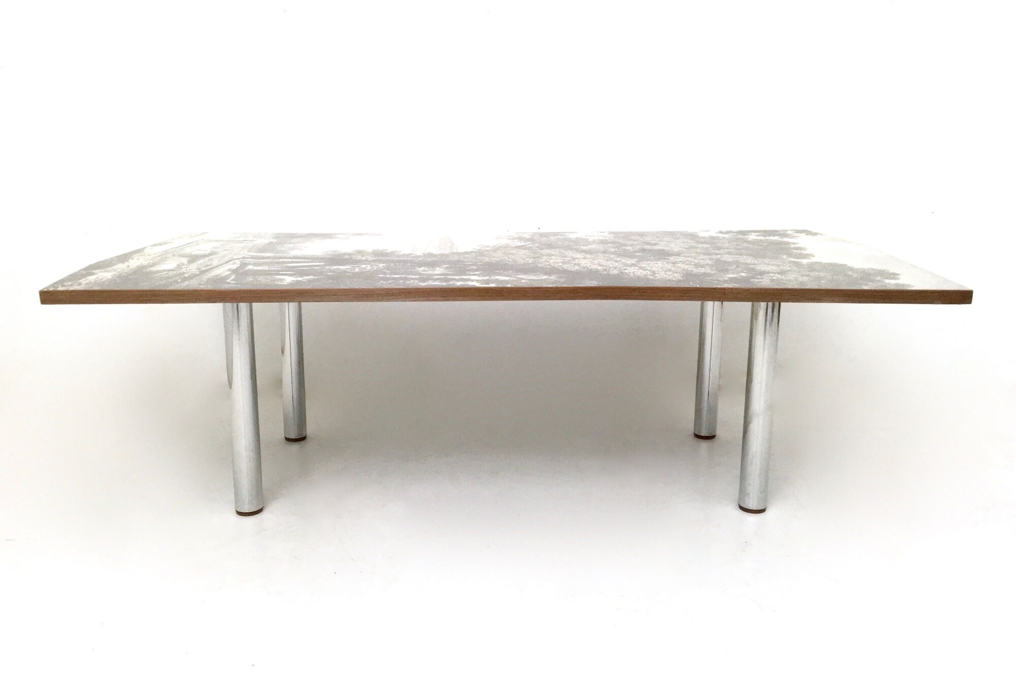 "transepoca" wooden coffee table by carmelo la gaipa, italy 2018