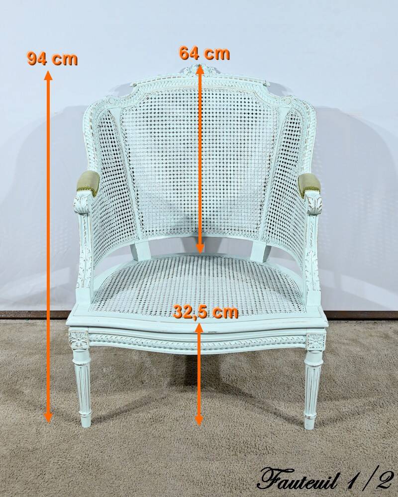 Broken Beech Duchess with Rechampi, Louis XVI style – 2nd part of the 19th century