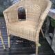 Paire de fauteuils en osier