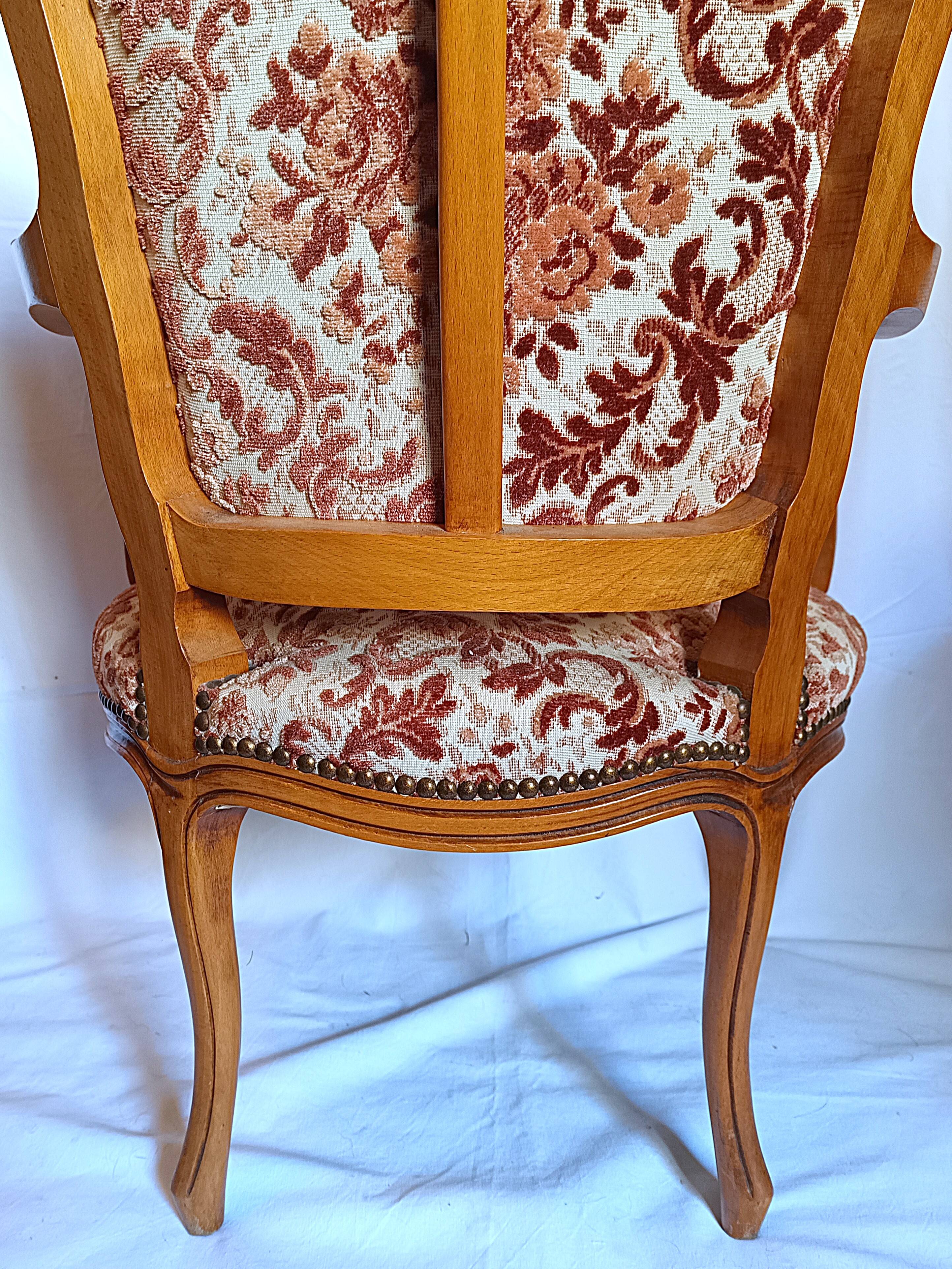 Fauteuil cabriolet ancien bergère chaise
