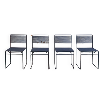 Italian Spaghetti Chairs by Giandomenico Belotti for Flyline, 1970s, Set of 4