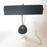 Black airplane desk lamp 1950