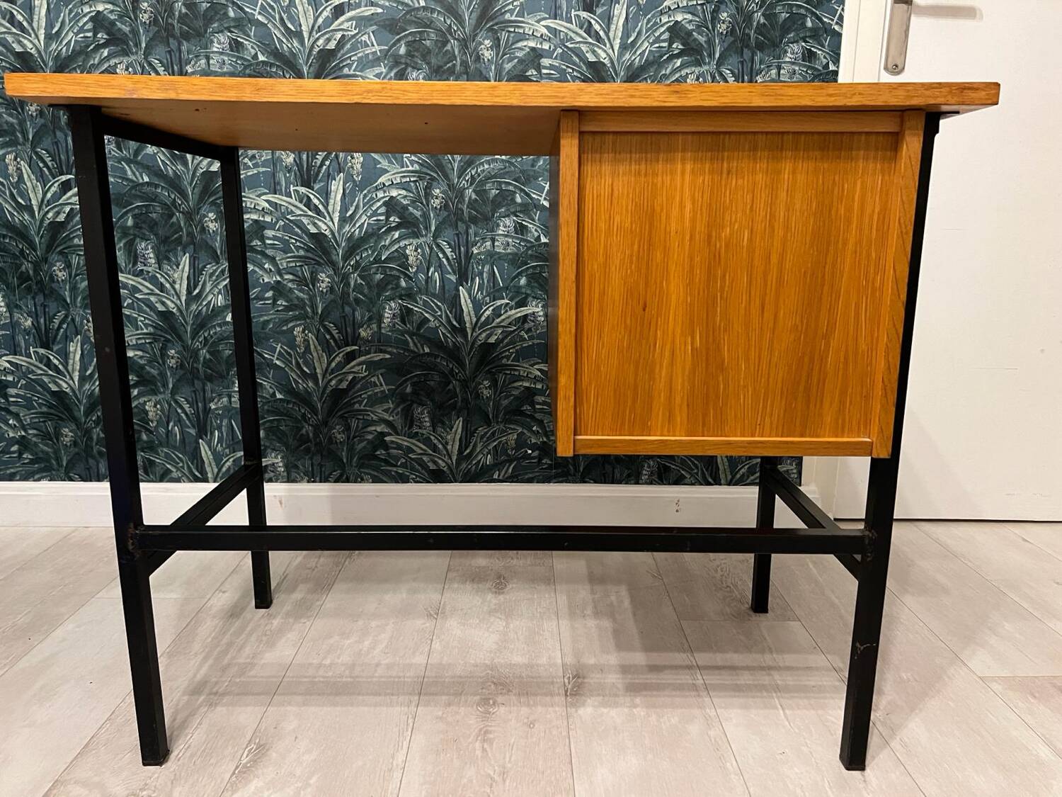 Vintage light oak desk 50s/60s