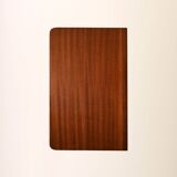 Teak bedside table with black details