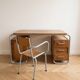 Vintage industrial desk in wood and metal