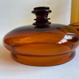 Amber glass apothecary jar