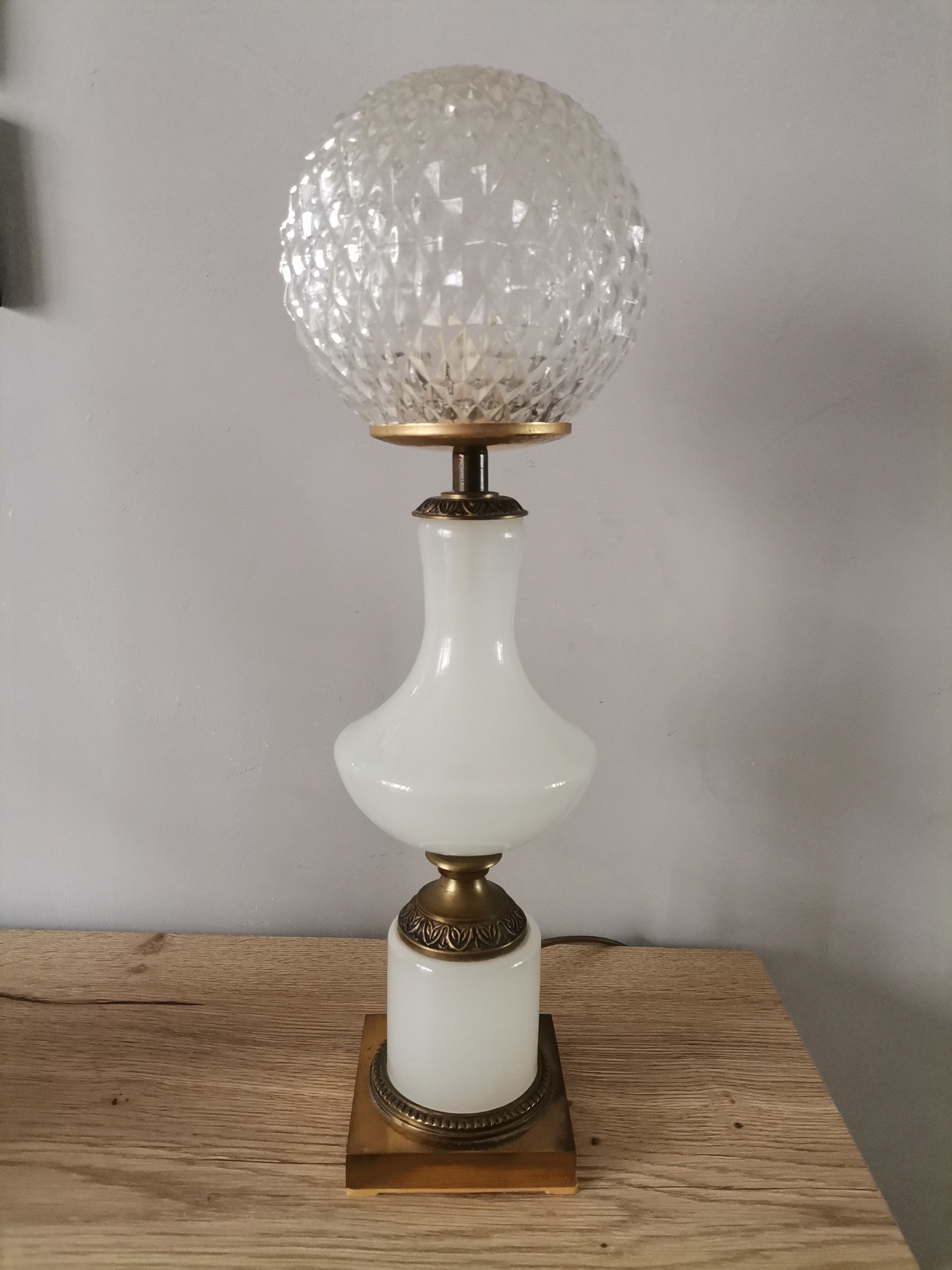 Vintage opaline lamp