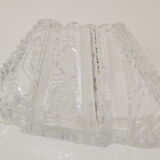 Vintage Cut Crystal Glass Vase, Glasswork Novy Bor, 1950's.