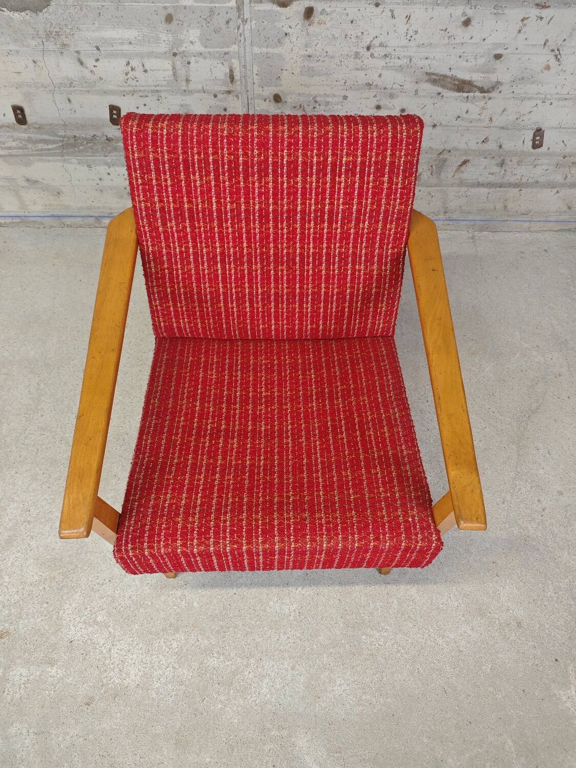 Vintage red armchair