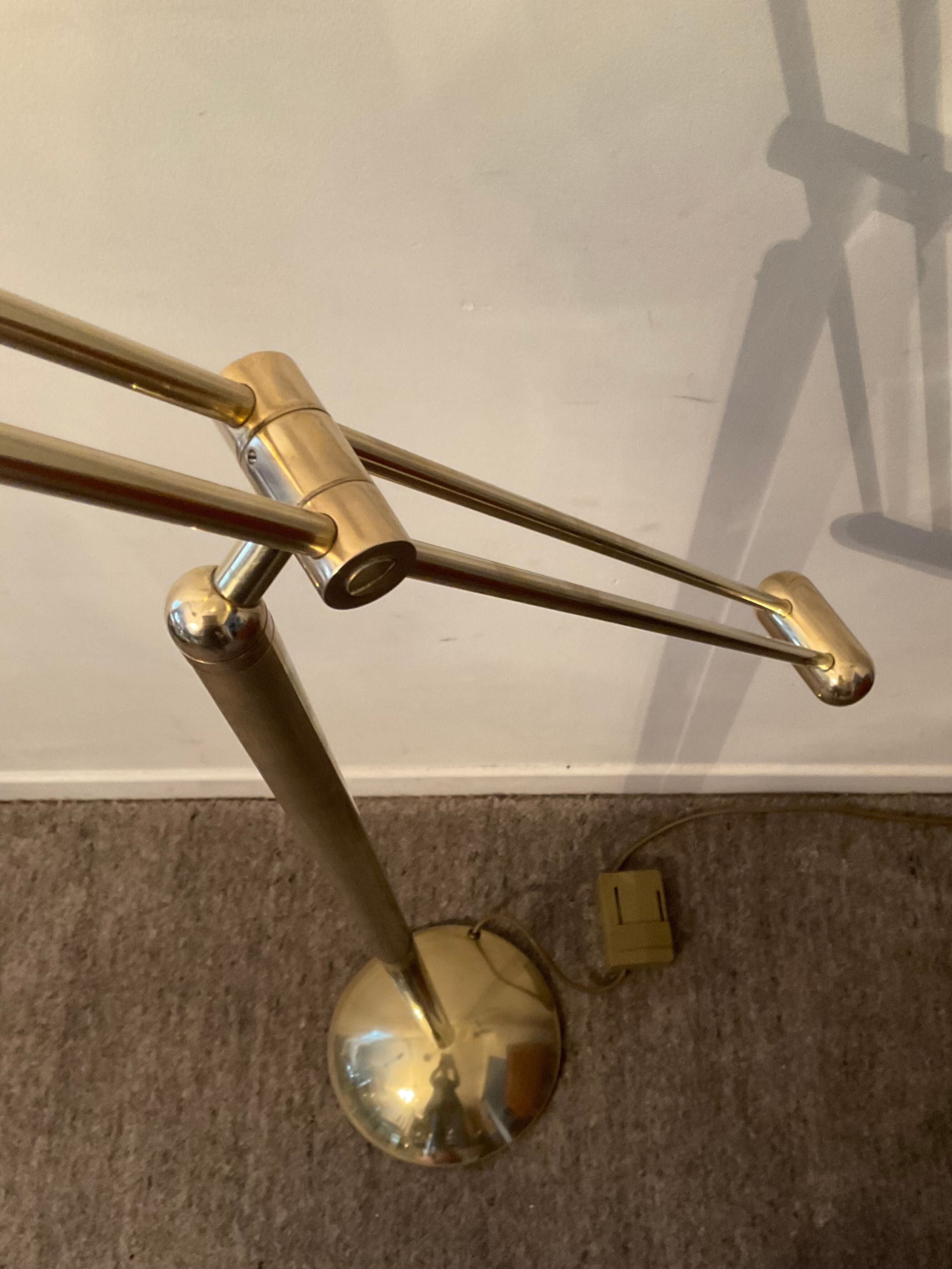 Brass reading lamp 70s