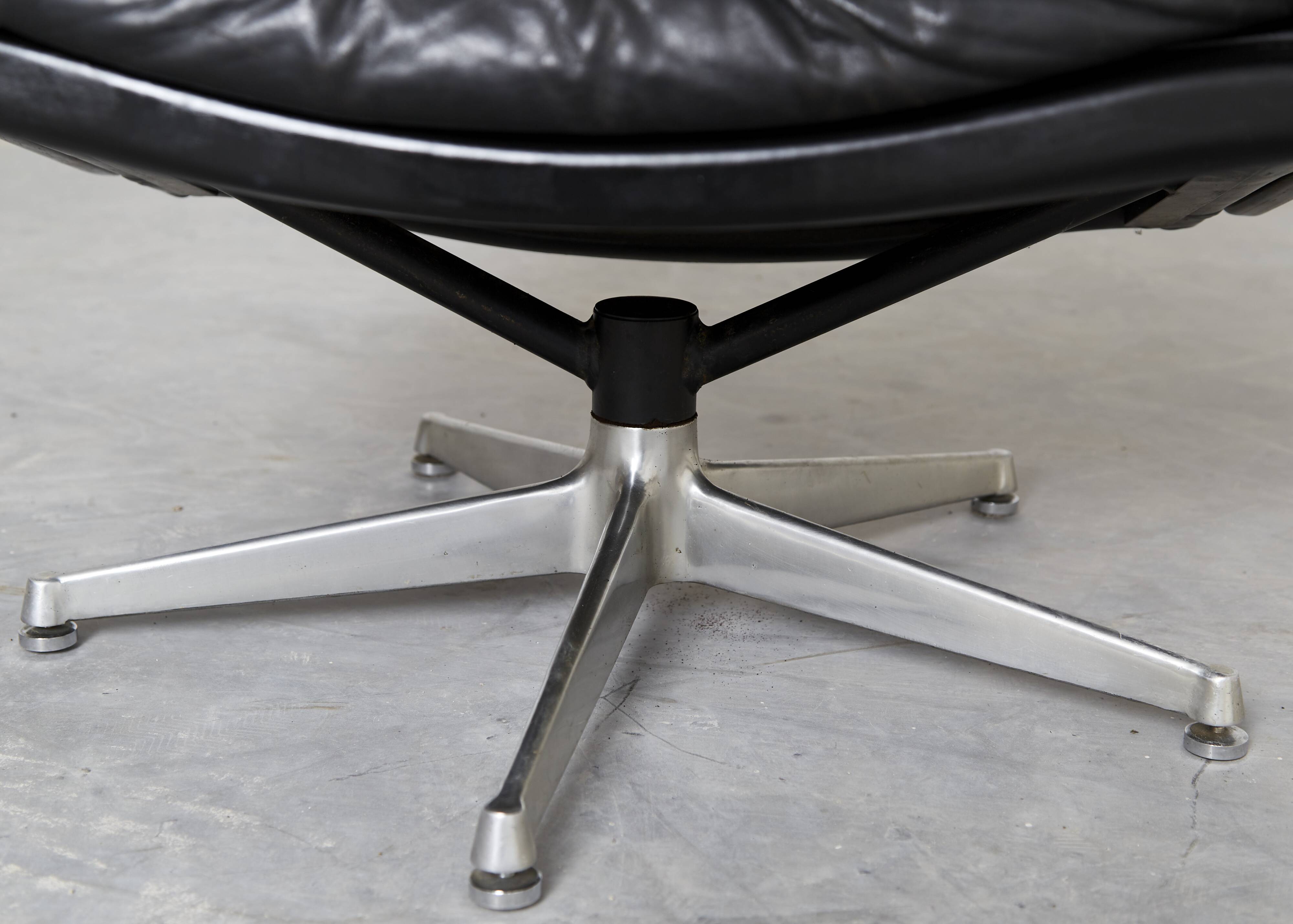 Vintage Lounge Chair & Ottoman by André Vandenbeuck for Strässle