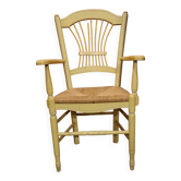 Fauteuil bois et canage
