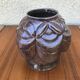 Old pot art deco plants fonte enamel brown