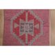 1970s Vintage Turkish Handmade Wool & Cotton Pink Runner Rug 83x307