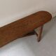 Rustic wooden bench, vintage 1960