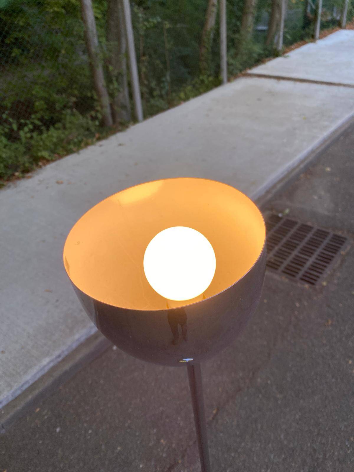 Vintage Chrome Floor Lamp in the Style of Reggiani Guzzini 1970s/80s