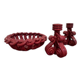 Pair of Vallauris ceramic candlesticks