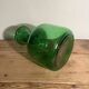 Vintage green bottle glass vase