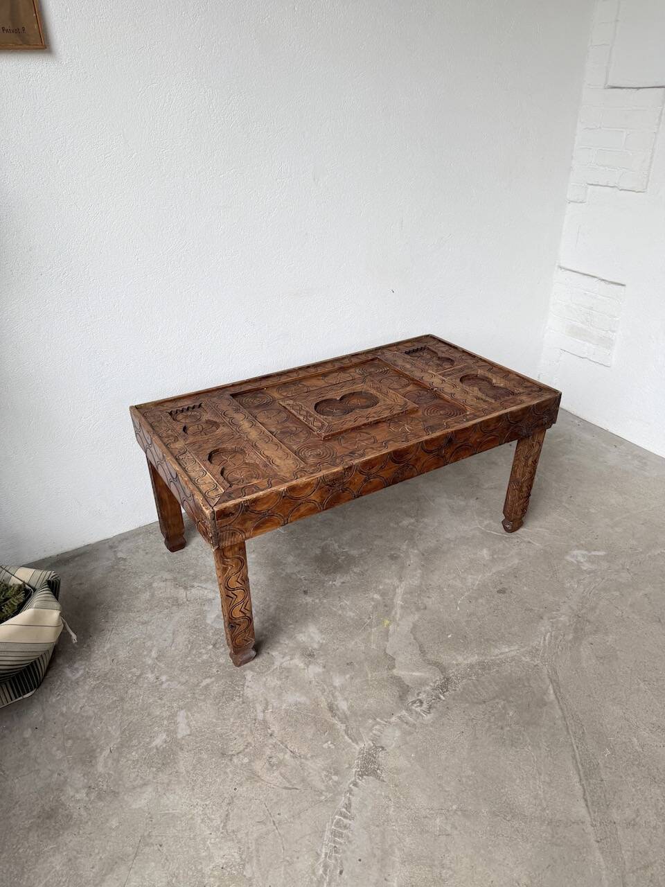 Savoyard folk art coffee table
