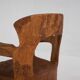 Hand carved solid wood chair, unique sculptural design