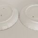 Set of 2 saucers, Lunéville lace, blue and gold, Blairs