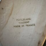 Virebent porcelain lentil vase, designed by Yves Mohi