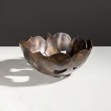 Solid brass decorated fruitbowl