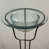 Basin on wrought iron support