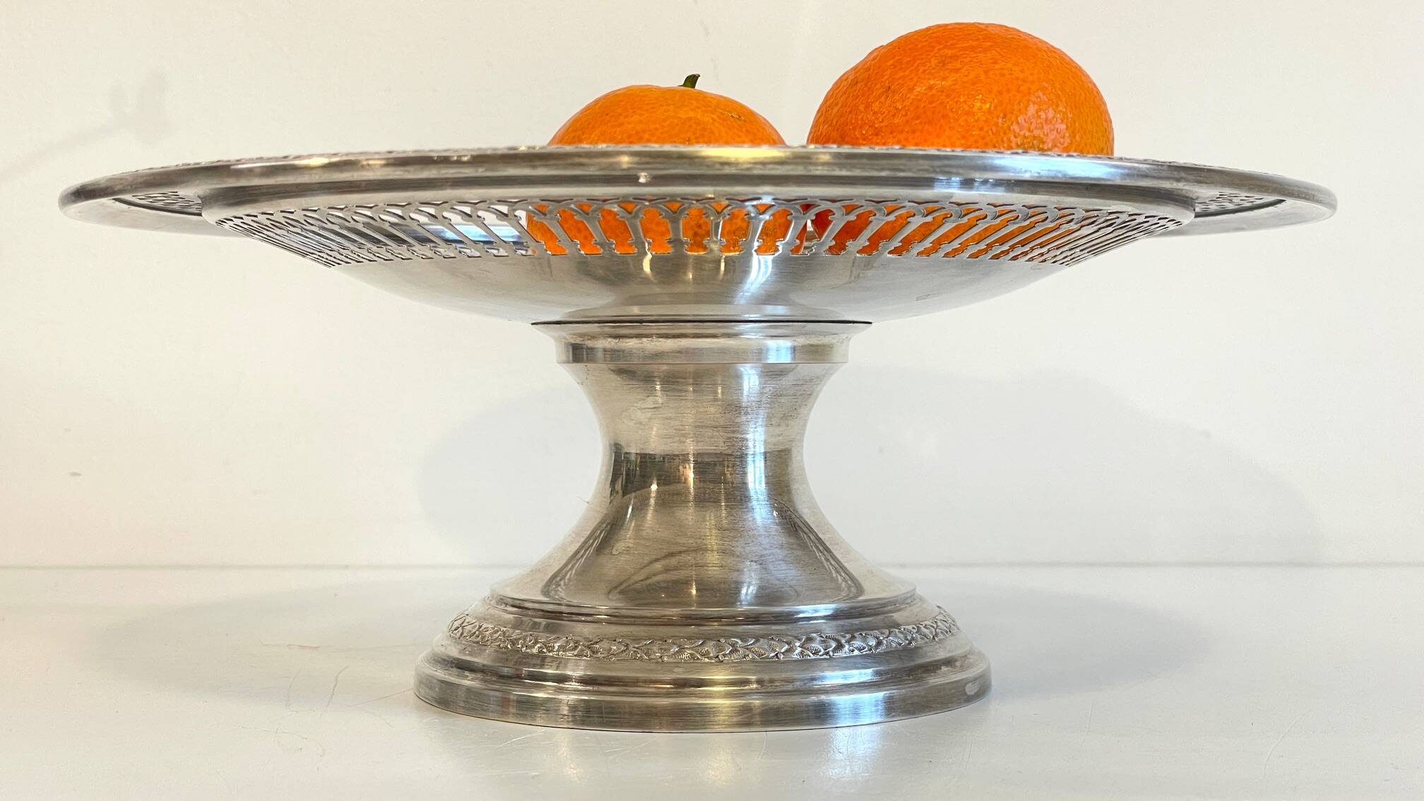 REX Crowned Silver Metal Presentation Tray