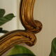 Miroir rocaille style Louis XV artisanal en bois doré XXème 80X65