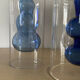 Duo of blown glass vases in Scandinavian style