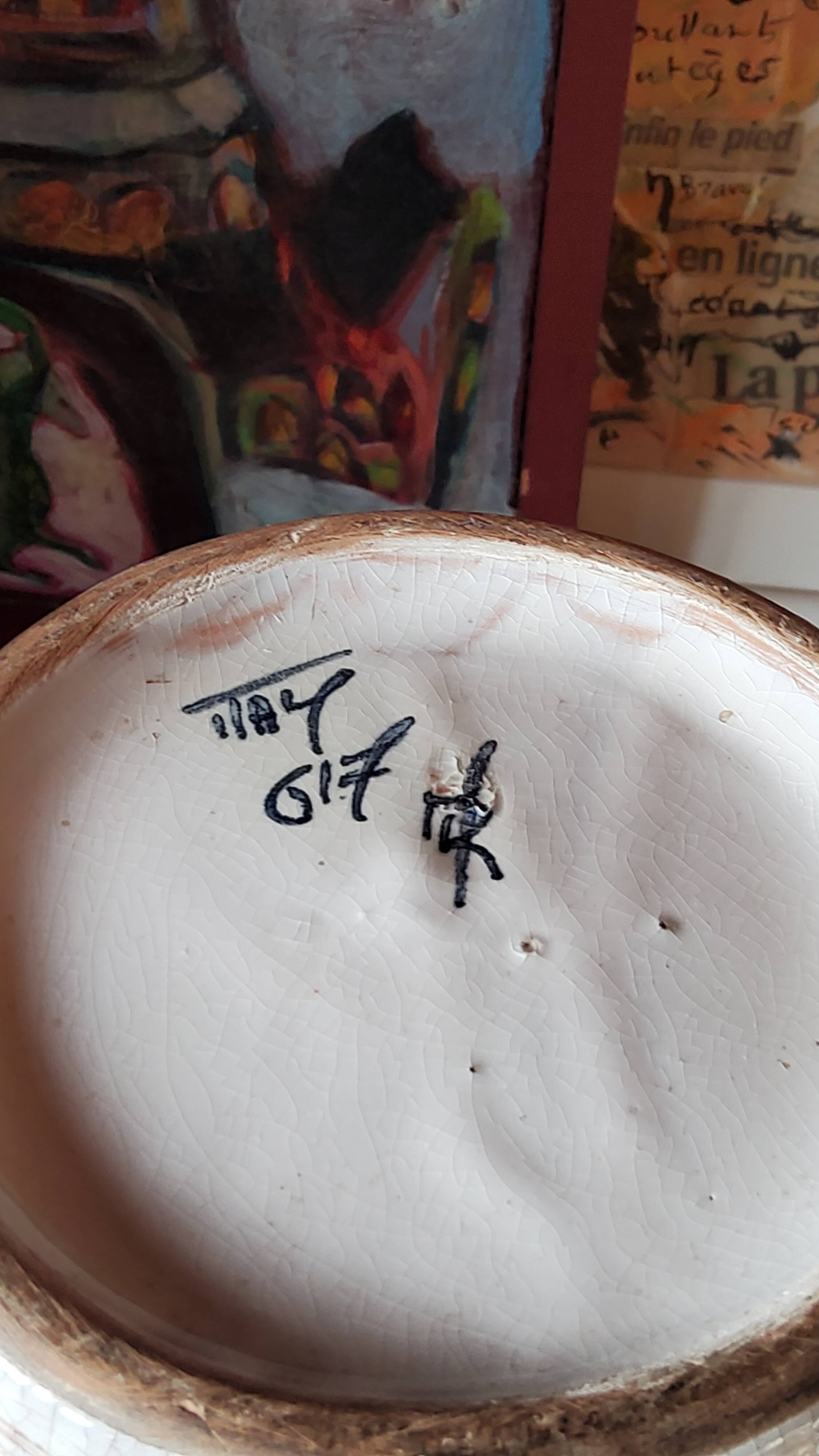 Ceramic vase by Aldo Londi for Bitossi 30cm 1950