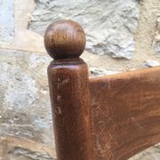 Fauteuil paillé rustique