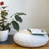 Hand-woven floor cushion or ottoman