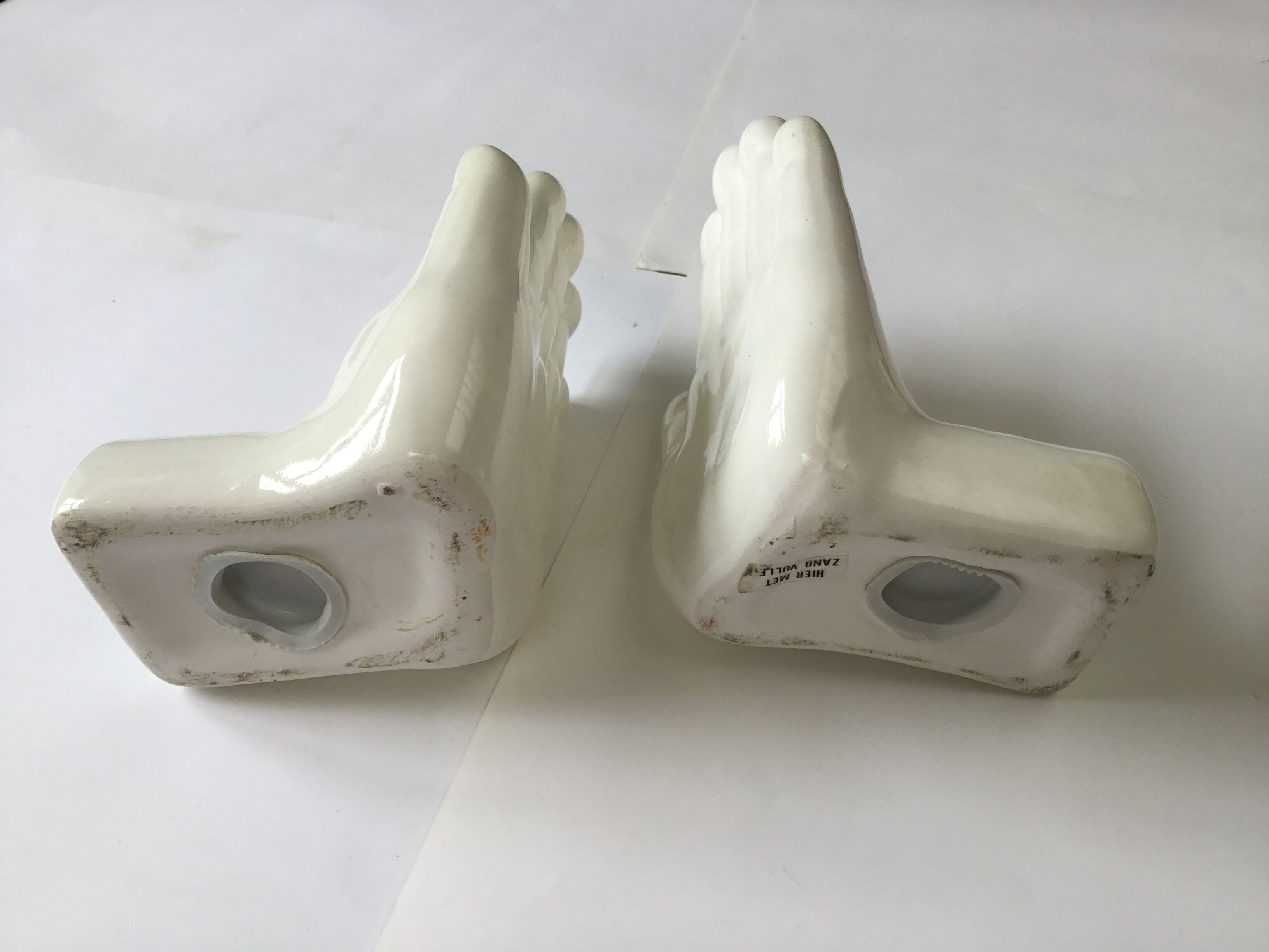 Bookends in earthenware 1980's