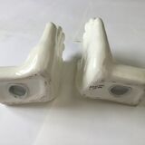 Bookends in earthenware 1980's