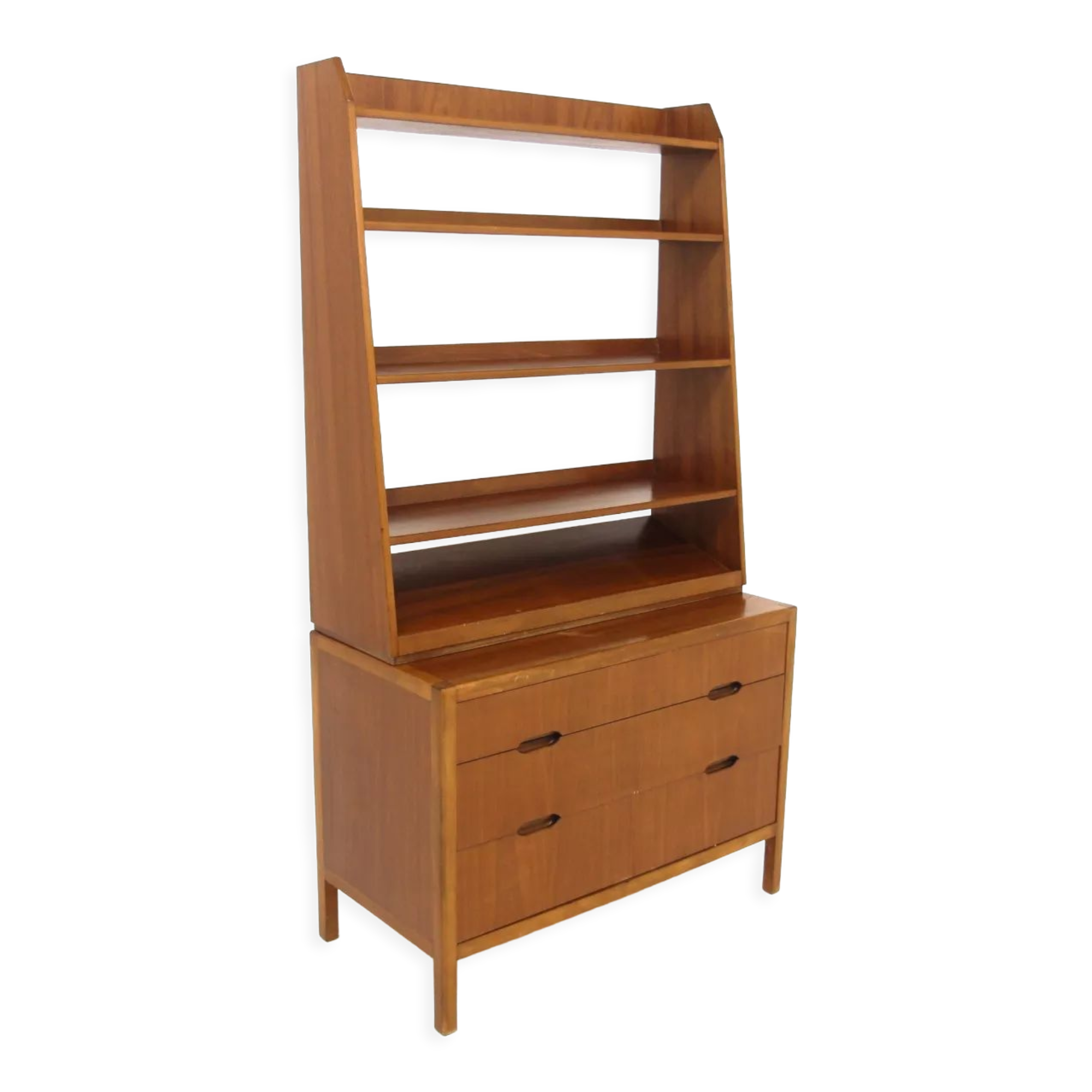 Scandinavian mahogany bookcase, Förenade Möbelfabrikerna, Linköping, Sweden, 1960